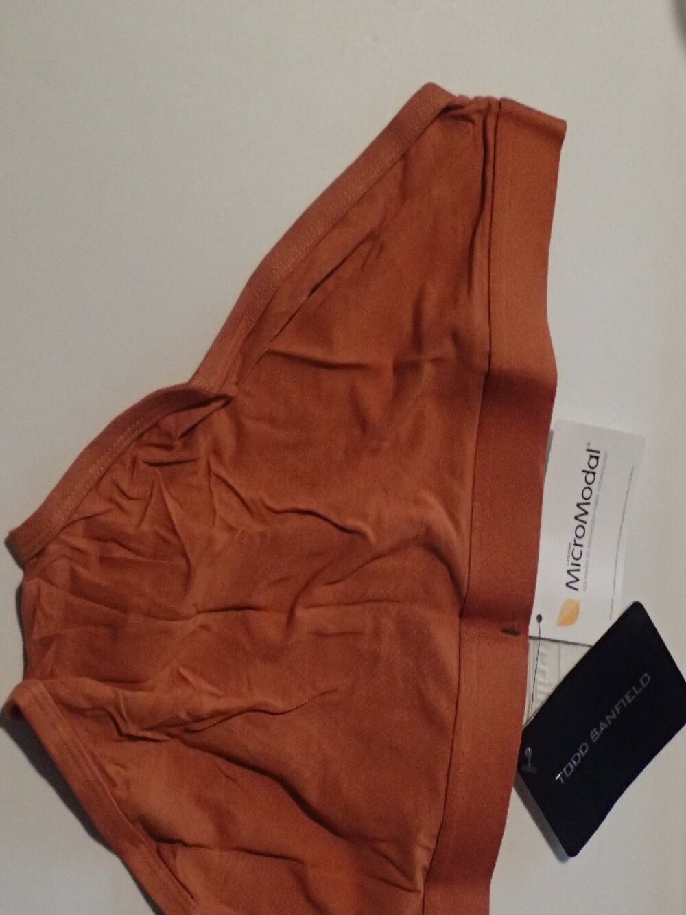 Todd Sanfield Essential Briefs in Rust, Size M, NWT